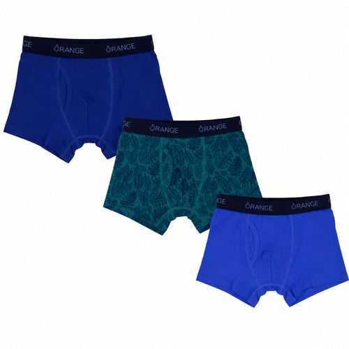Set de 3 bóxeres bicolor para niño