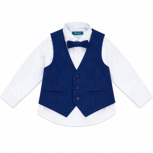 Conjunto de 3 piezas bicolor formal para niño