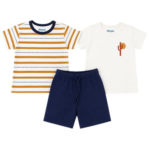 Conjunto de 3 piezas multicolor con estampado para niño