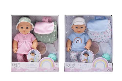 Muñeca Bebé Dream Collection 30 cm con Mochila y Accesorios Surtida
