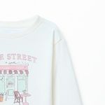 105304386-Camiseta blanca con estampado de cafetería para niña