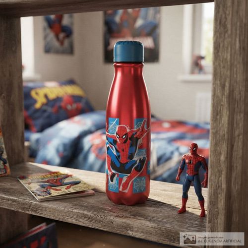 Botella Spider-Man roja 600 ml