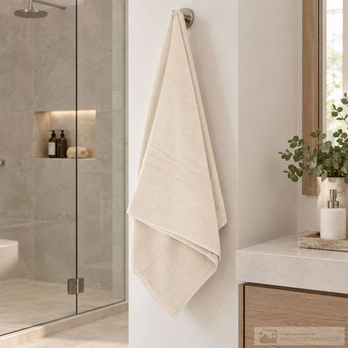 Toalla de baño Spa Ribbed ivory
