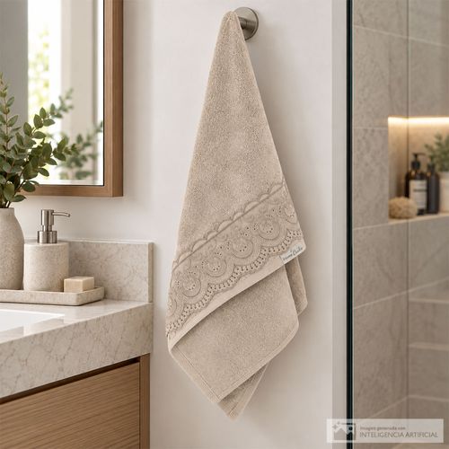 Toalla de mano Provence beige