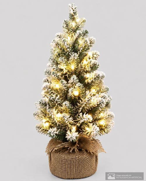 Árbol navideño de mesa nevado 50 cm