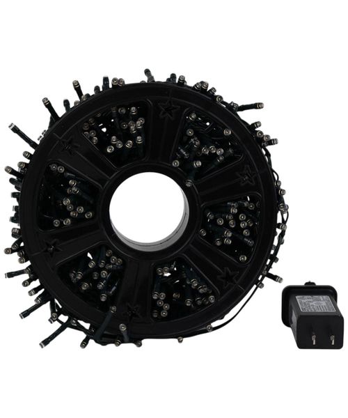 Serie de luces LED cálidas con cable verde 998 cm