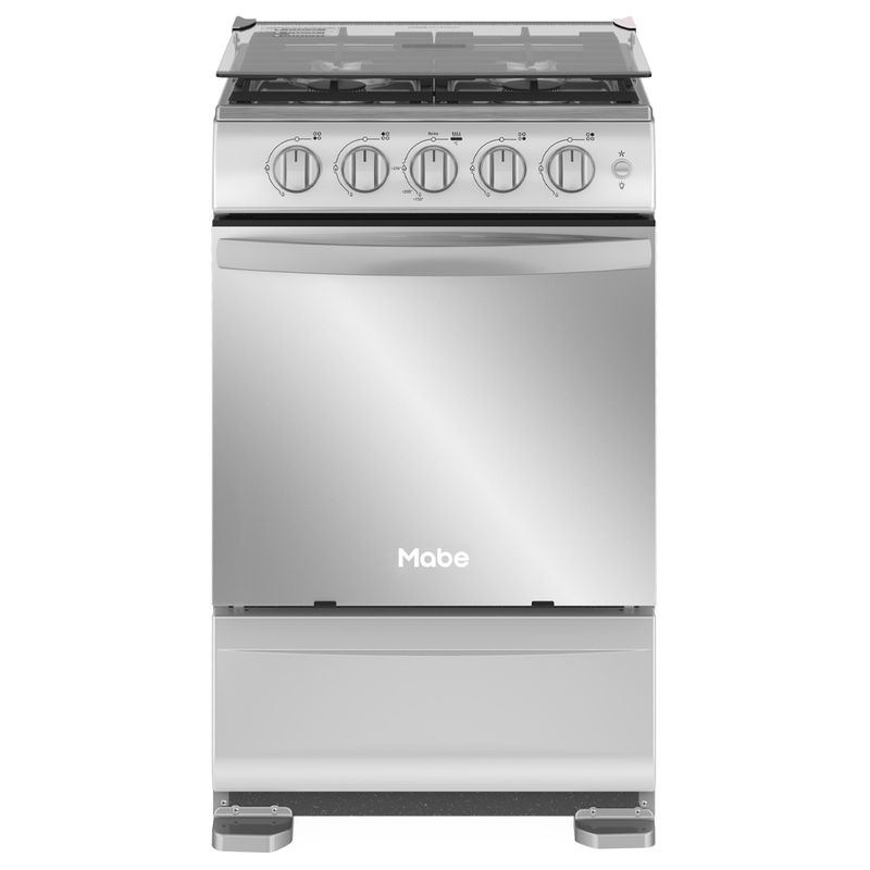 Cocina 4 quemadores con horno a gas 52 cm (20") EMA5130FX1 Mabe