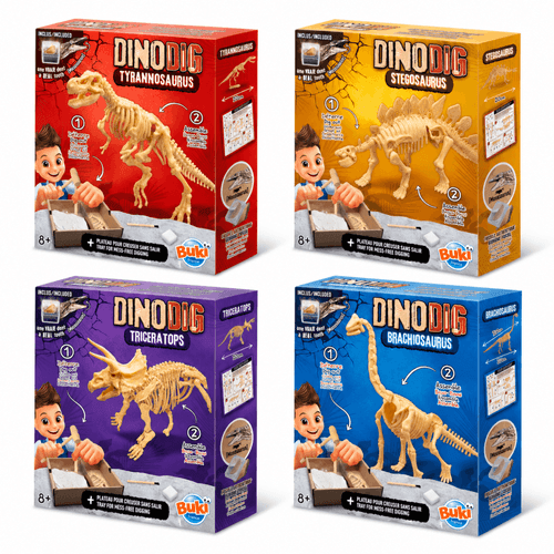 Buki Kit Sorpresa Excavador de Dinosaurios Surtido