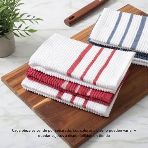Set de 3 toallas de cocina Caelan con diseño de rayas
