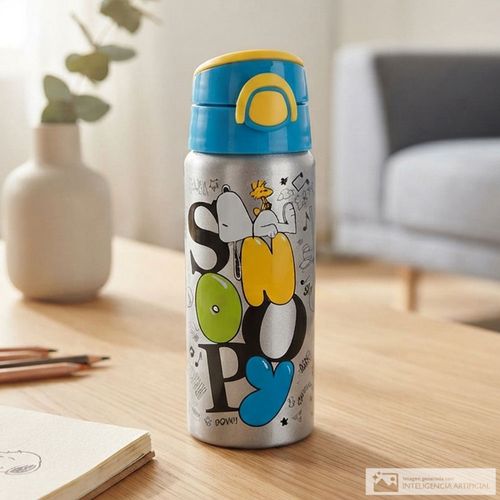 Botella de aluminio Snoopy 600 ml