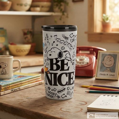Termo Snoopy de doble pared 500 ml