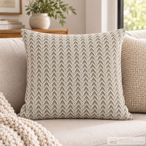 Cojín jacquard texturizado