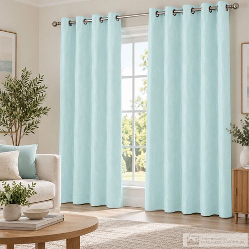 Cortina jacquard de un panel con patrón texturizado