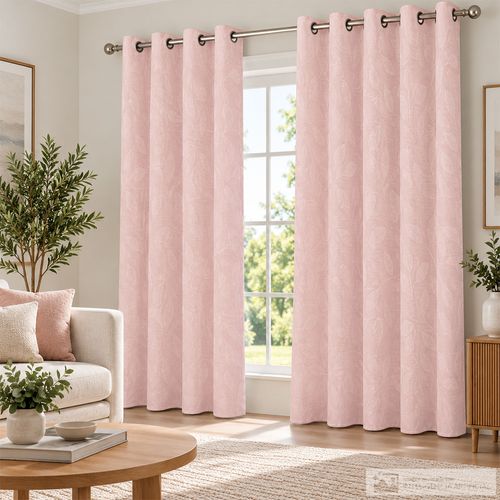 Cortina jacquard vynya de un panel