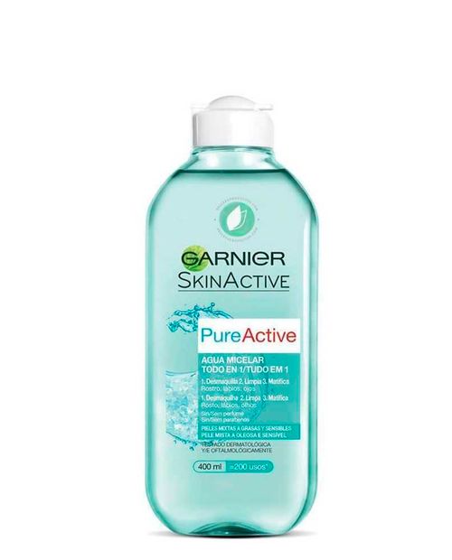 Skin Active Pure Active Todo en 1 Agua Micelar 400ml