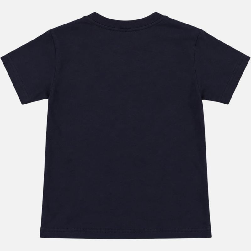 Camiseta azul con estampado de Santa para niño - Siman Costa Rica