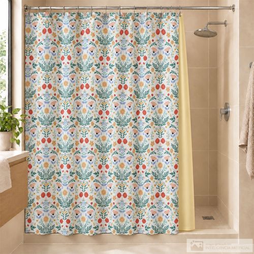 Cortina de baño Meliza de 14 piezas