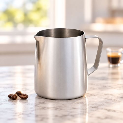 Jarra para espumar leche con marcas de medición, 430 ml
