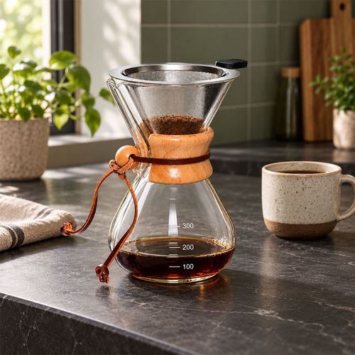 Cafetera de vidrio para café de vertido 800 ml