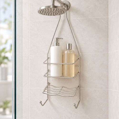 Organizador de baño satinado