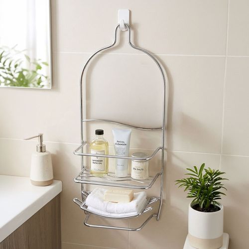 Organizador de baño anodizado