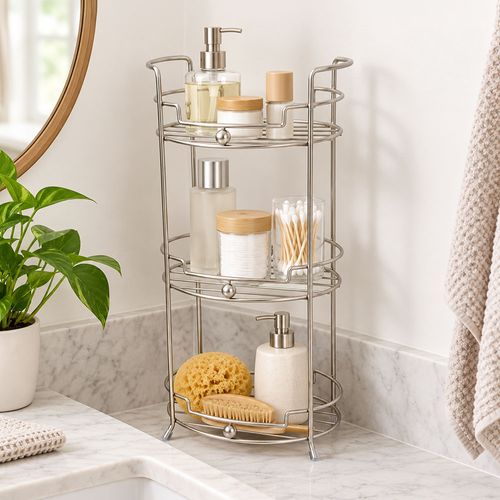 Organizador para baño satinado