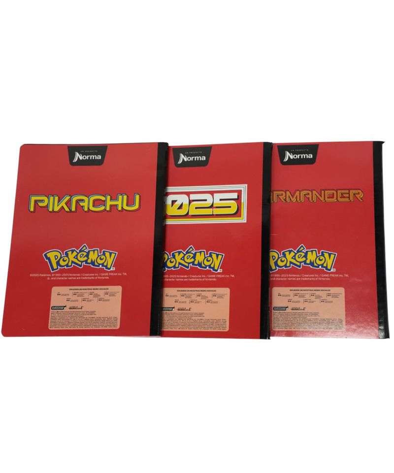 Cuaderno Norma Pokémon Diseños Surtidos 1 Pieza - Siman El Salvador