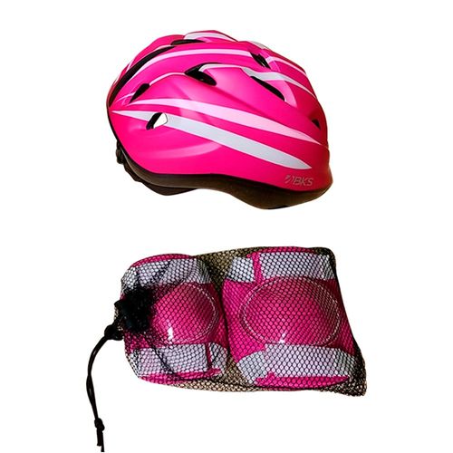 Kit de protección para niños bks (casco rodilleras y coderas) (niña)