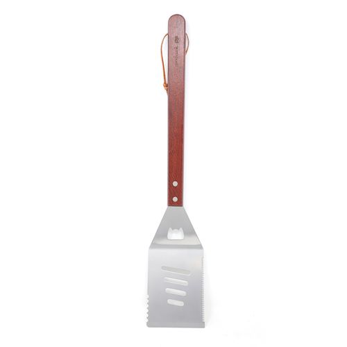 Volteador largo p/bbq puño madera oscuro good cook