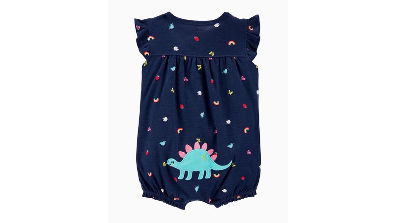 Romper Navy De Dinosaurio Y Arcoiris Para Bebe Nina Siman Guatemala