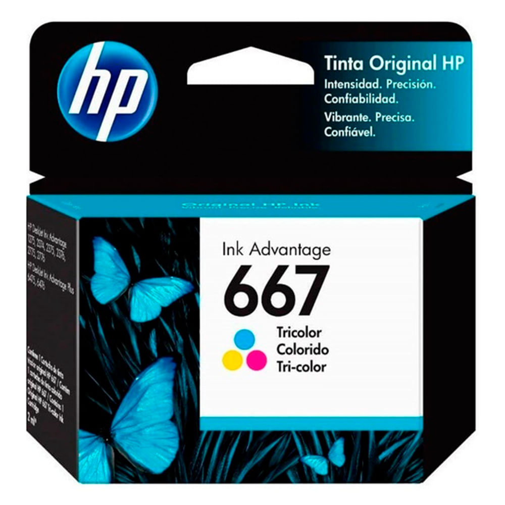 Tinta hp 667 color 2ml 3ym78al