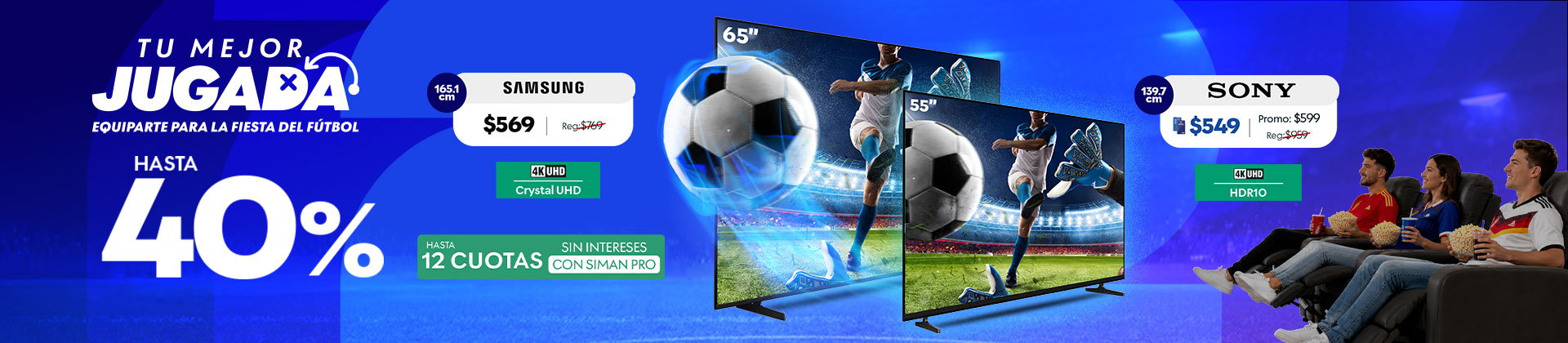 Hasta 40% de descuento
