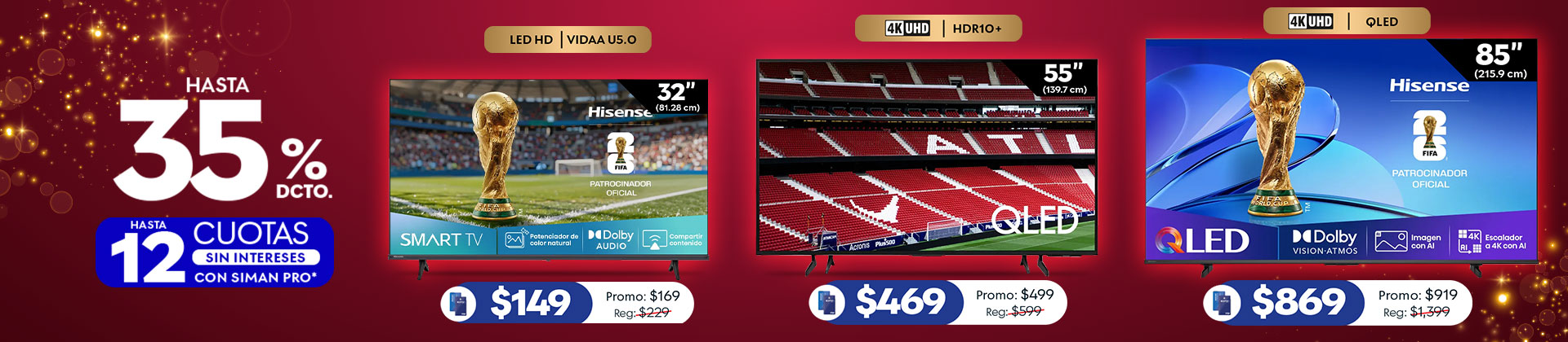 Hasta 35% de descuento