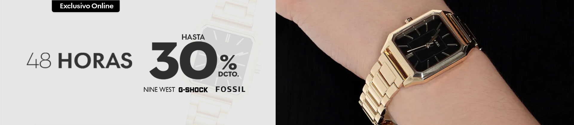 Hasta 30% de descuento en relojes