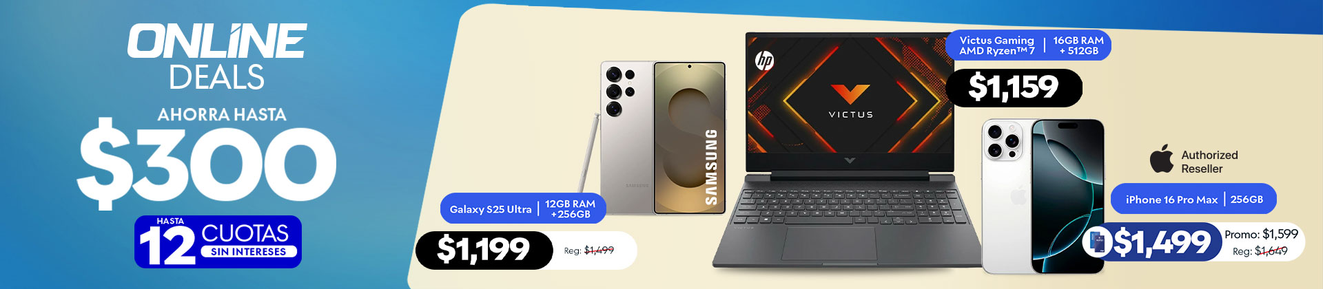 Ahorra hasta $300 en celulares y laptops