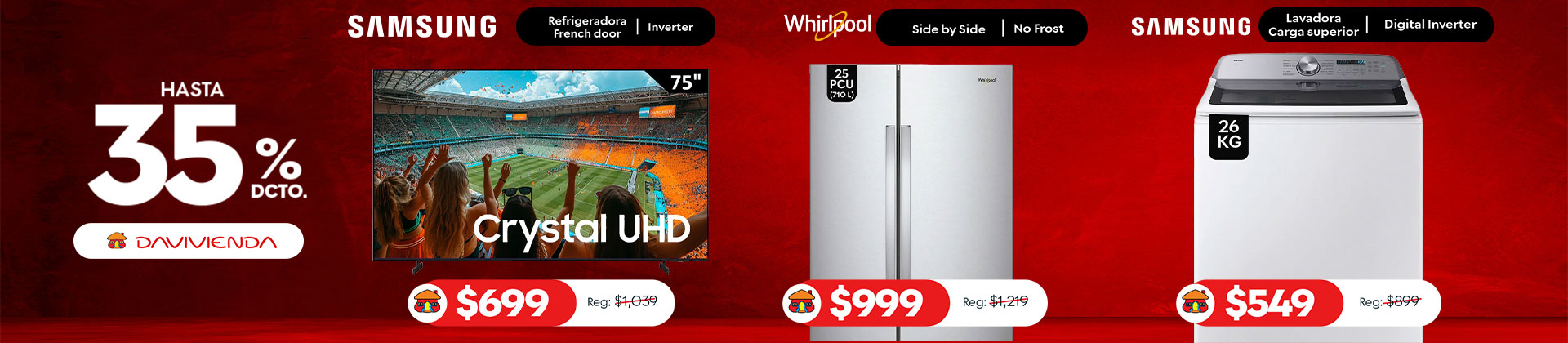 Hasta 35% de descuento