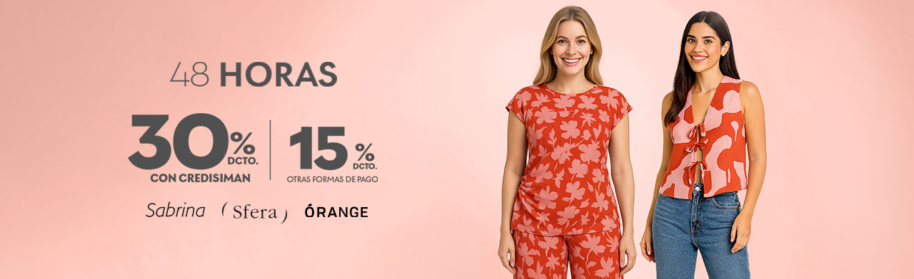 48 horas 30% de descuento con Credisiman