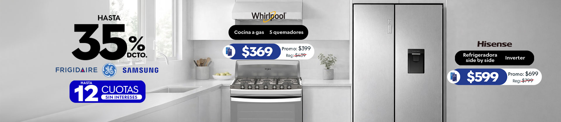 25% de descuento en línea blanca