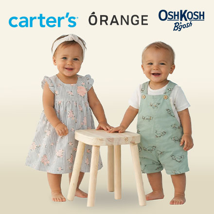 Vestidos, oberoles y mas de la marca Carter's, Orange y OshKosh