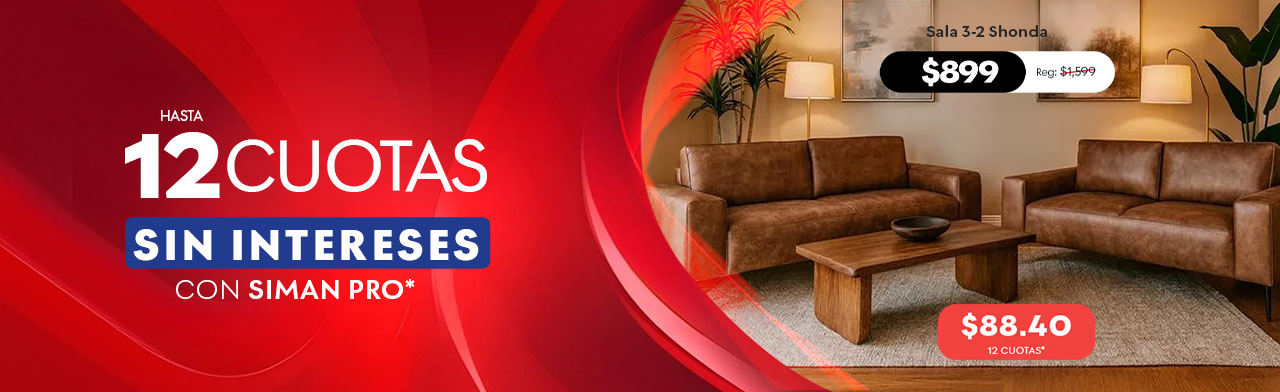 12 cuotas sin intereses