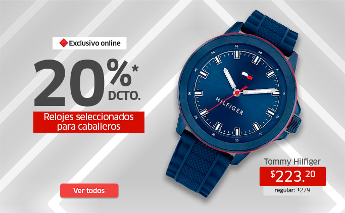 RELOJES CABALLEROS 20% TOMMY / FOSSIL / CITIZEN