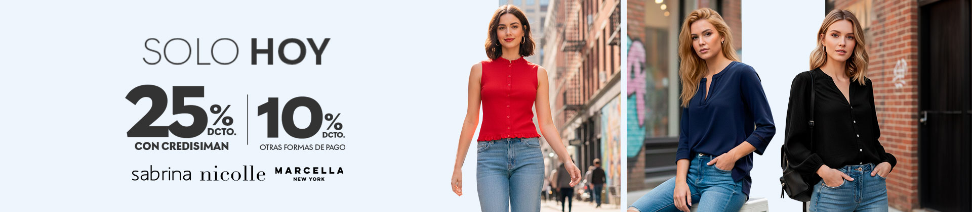 25% de descuento en moda con credisiman