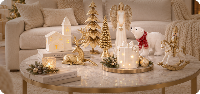 Decoración de mesa navideña colección Berry Christmas.
