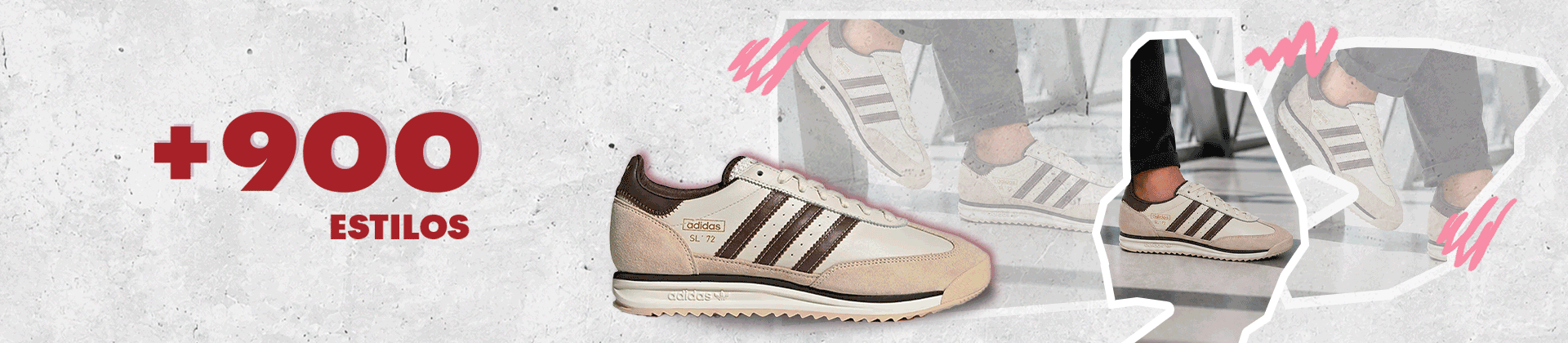 +900 estilos de zapatos