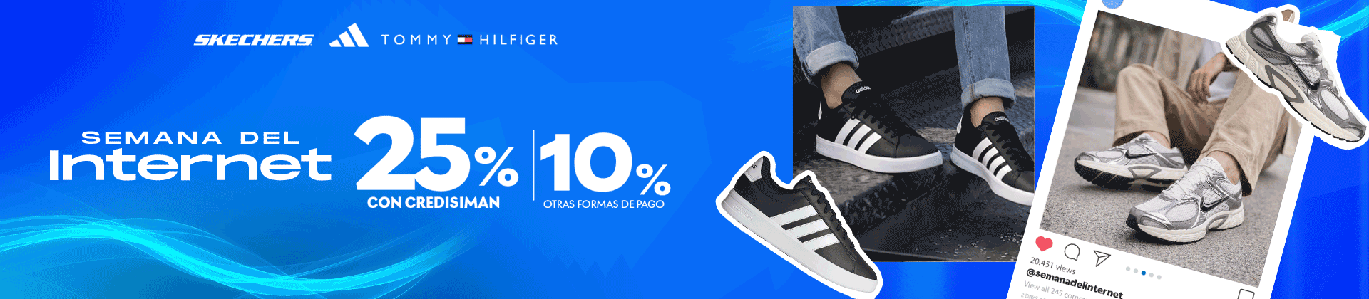25%  de descuento en zapatos