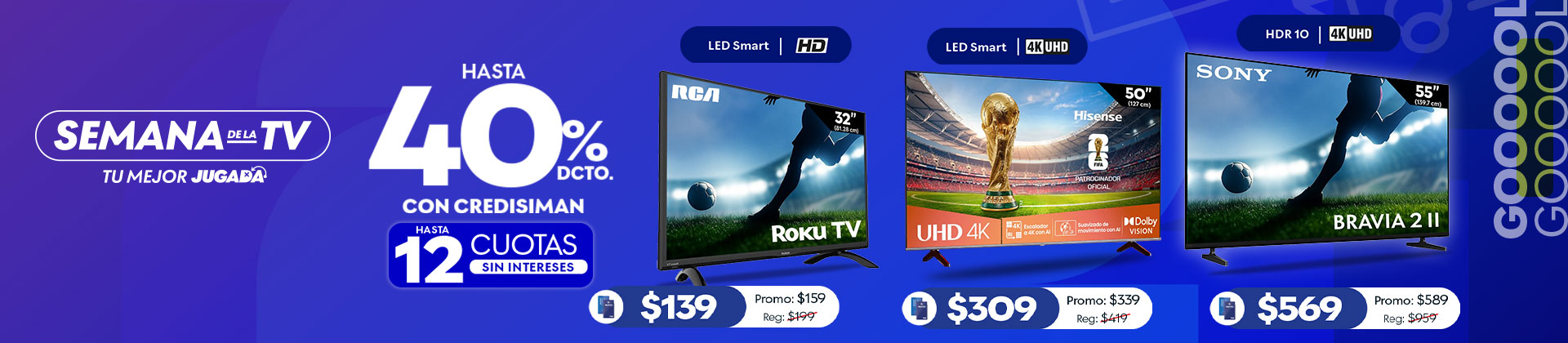 Hasta 40% de descuento con credisiman