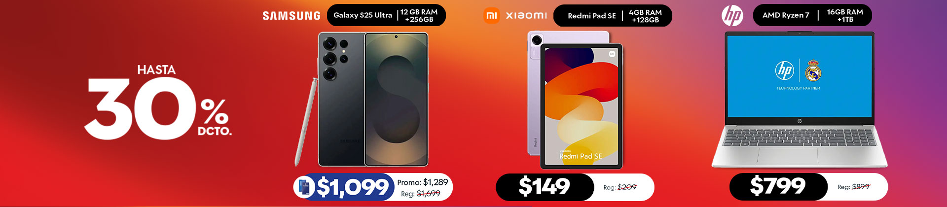 Hasta 30% de descuento