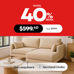 Hasta 40% de descuento