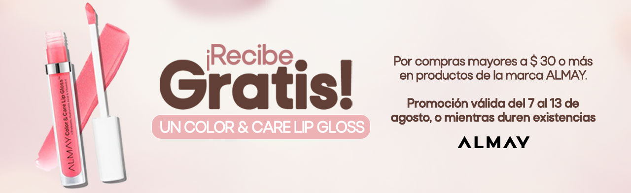 Recibe gratis un Lip Gloss