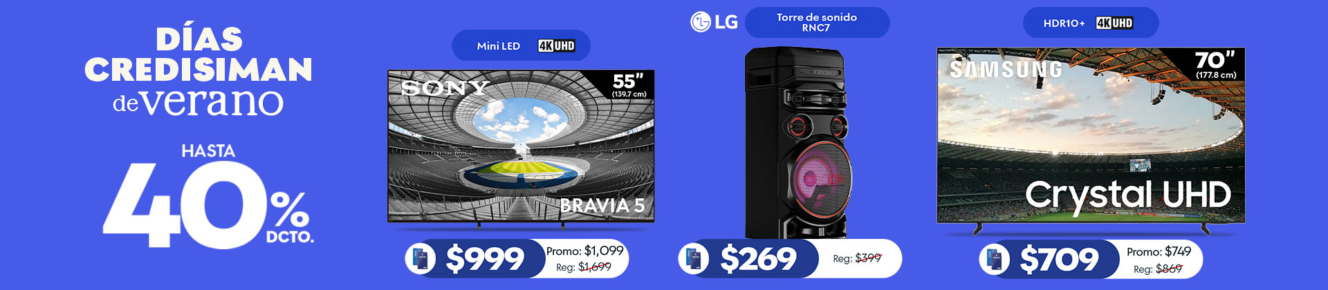 40% de descuento con credisiman